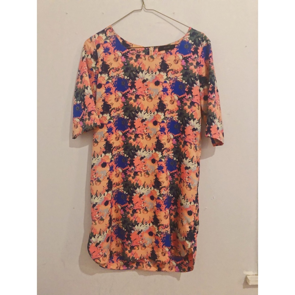 Pink floral dress